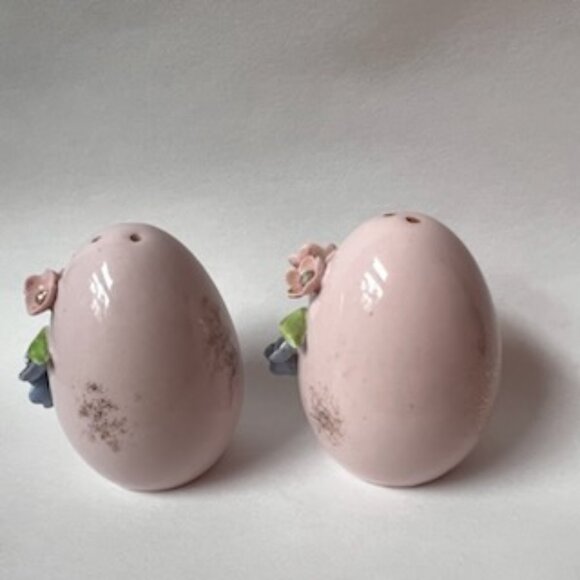 Vintage Japanese Floral Egg S&P Shakers RARE - Picture 15 of 16